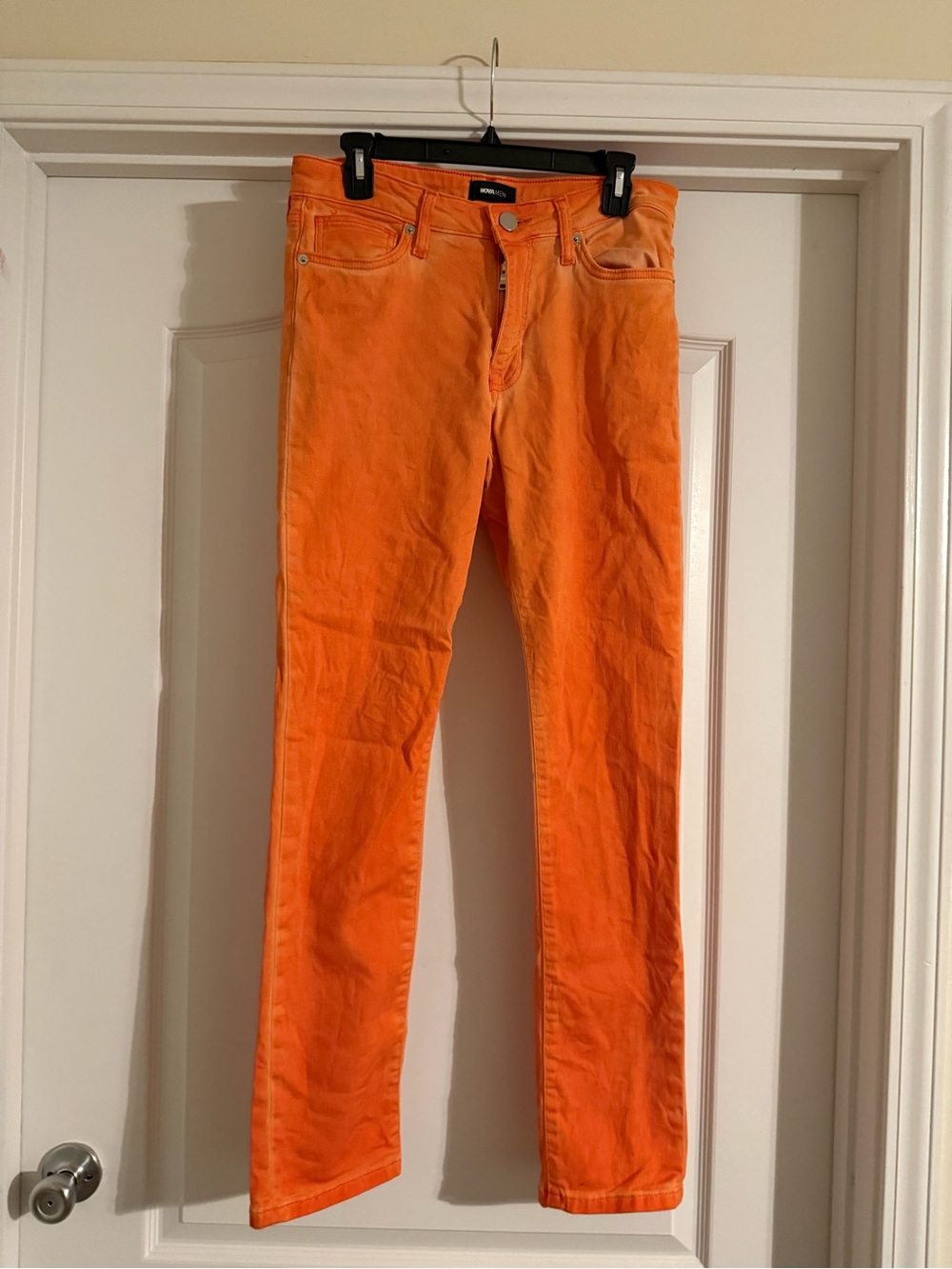 Fashion Nova Men's Slim Orange Jeans